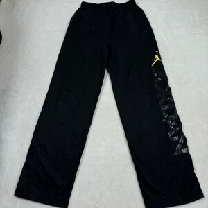Kids Jordan Black Track Pants Joggers Youth 12-13 Years Gym Athletic